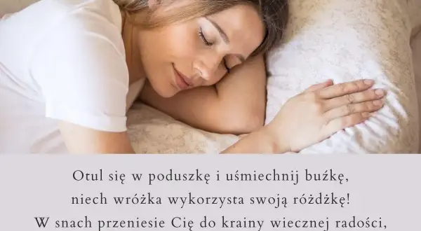 Kobieta śpi, otulona poduszką. Wiersze wzruszające do łez, które przenoszą w krainę marzeń i prywatności.