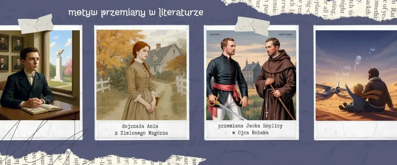 Motyw przemiany bohatera w literaturze - przykłady i analiza