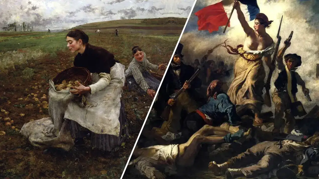 Dwie sceny: realizm pracy na roli i naturalizm rewolucyjnej walki o wolność.