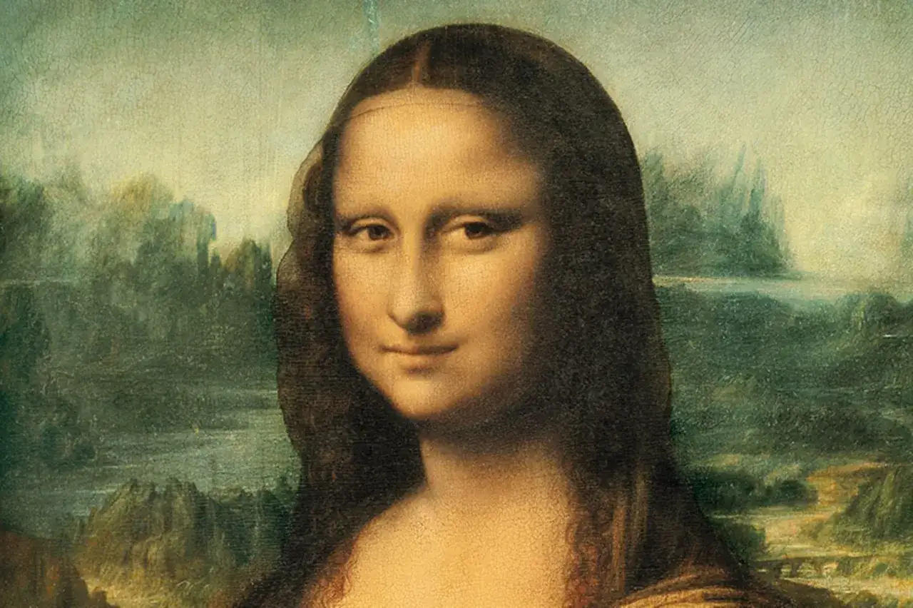 Portret Mony Lisy z tajemniczym uśmiechem. Czy wiesz, że jej oczy zdają się podążać za widzem? Mona Lisa ciekawostki.